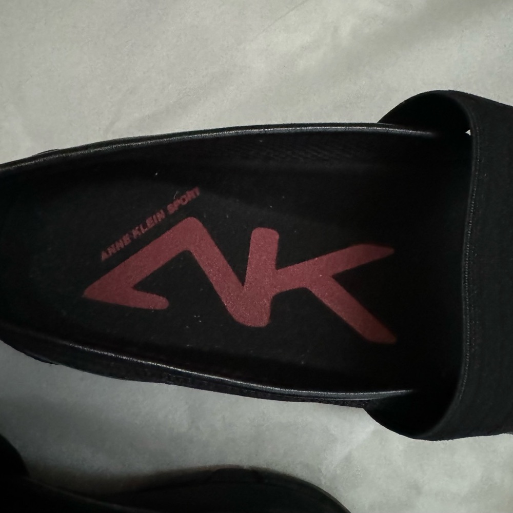Anne Klein Sport Black Slip On Elastic Strap Mary Jane Loafers Size 7.5 M - Picture 9 of 9